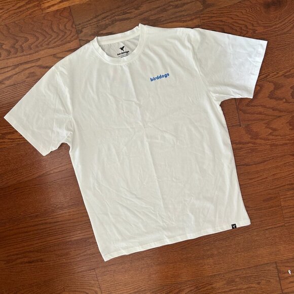 NWOT Birddogs Men's Splatterpaint Hummingbird Logo White Tee Shirt Size XL - Picture 4 of 11